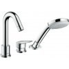 Hansgrohe Logis - Trojotvorová páková batéria na okraj vane so sadou Secuflex, chróm 71310000