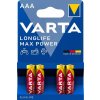 Batéria Varta Longlife Max Power AAA 1,5 V (LR03) 4703 - 4 ks