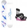 Raven Mia White dámský snowboard + Gravity Fenix grey/rose vázání - 139 cm + S (EU 37)