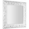 Sapho Sapho, ZEEGRAS zrkadlo v ráme, 90x90cm, biela Antique, IN395