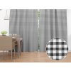 Biante Dekoračný záves Rebeka RE-012 Sivo-biela kocka malá 130x210 cm