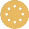 BOSCH Brúsny papier EXPERT C470 s 8 otvormi, 115 mm, zrnitosť 80, 5 ks 2608900796