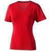Dámske tričko Kawartha s krátkym rukávom, V-NECK, červená M