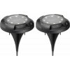 Lampa Solar Strend Pro Crater, 11x14 cm, 12 SMD LED, AA, 2 ks