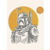 Komar Plagát Star Wars Boba Fett Illustration Iconic 30 x 40 cm