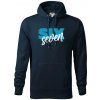 Six seven - písmo - Mikina pánska Cape s kapucňou - 5XL ( Tmavomodrá (takmer čierna) )