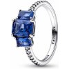 PANDORA prsteň Žiarivé modré obdĺžniky 192389C01