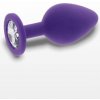 ToyJoy - Análny kolík Anal Play Diamond Booty Jewel Large purple