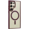 Kryt na Samsung Galaxy S24 Ultra matný s podporou MagSafe vínový