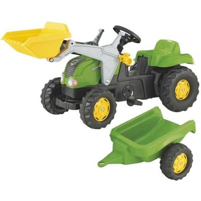 Rolly Toys RollyKid šliapací traktor s nakladačom a vlekemJohn Deere