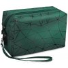 Kufreplus kozmetická taška TB13733 diamond zelená 19 x 13 x 7 cm