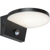 RABALUX 77119 Batida vonkajšie nástenné svietidlo so senzorom LED 9W/900lm 2700+4000+6500K IP54 čierna