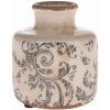 Keramická váza Vintage Pompei, 9 x 10,5 cm