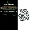 Gardner Obratlíky Covert Mini Rig Swivels 20 ks|vel.12