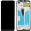 Huawei P smart 2021 / Y7a čierny LCD displej s dotykovou obrazovkou a rámom na prednej strane