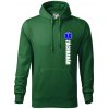 Nápis Záchranár + hviezda - Mikina pánska Cape s kapucňou - 3XL ( Fľaškovozelená )