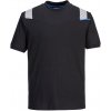 PORTWEST HI-VIS MODAFLAME WX3 FR712 / Reflexné tričko odolné proti ohňu - čierna L