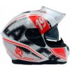 Motocyklová prilba LAZER VERTIGO EVO Pixel Light (kol. Biela - Červená) XS