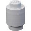 LEGO® Úložný box kulatý 12,5 x 18 cm sivá
