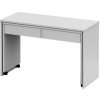 Tempo Kondela Rozkladací PC stôl so šuplíkmi, biela, VERSAL NEW