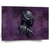 Sablio Obraz BLACK PANTHER z profilu Fialový hmlistý - 150x110 cm