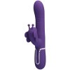 Pretty love - multifunction rabbit vibrator 4 in 1 butterfly purple
