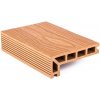Terasové prkno G21 zakončovací, 2,5 x 14,8 x 400 cm, Light Wood, WPC
