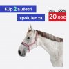 FOUGANZA Jazdecká ohlávka pre koňa ružová litchi