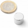 SOLLAU Neodymový magnet valec D 14x10 mm, Neodym, N38, ponikelovaný