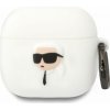 Karl Lagerfeld kryt pre APPLE AirPods 4 (3D SIL NFT K) white