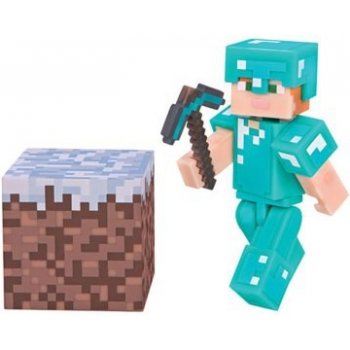 Minecraft Alex with Diamond Armor 8 cm