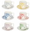 Tognana IVY APULIA kávových šálků a podšálků vícebarevné IV68501M266 6 x 100 ml