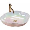Rea Pearl Akkoya, umývadlo na dosku 505x380x135 mm, viacfarebné, REA-U3309