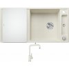 Blanco AXIA III XL 6 S biela soft + sklenená krájacia doska 527051 + Blanco MILI biela soft 527461