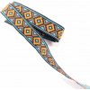 Vyšívaný prámik s indiánským motivom - šírka 1,5 cm