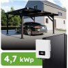 Ecoprodukt Solárny prístrešok pre 1 vozidlo 4,7kWp carport RC1 On-grid na kľúč