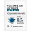 APLB Glutathione Niacinamide Sheet Mask Rozjasňujúca plátená maska s niacínamidom a glutatiónom 25 ml