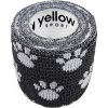 yellowSPORT Samolepiaca elastická bandáž 5 cm x 4,5 m Čierna labky