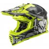 Juniorská moto prilba LS2 MX437J Fast Evo Mini Crusher Black Yellow - S (51-52)