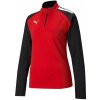 Dámska funkčná mikina na zips Puma TEAMLIGA 1/4 ZIP TOP W červená 657253-01 - L