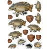 Giants Fishing Mix Nálepok Kapor Riadkáč 10 ks
