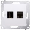 Kontakt-Simon DGHRJ45.01/11, Biela, Plast, IP20, 75 mm, 33 mm, 75 mm