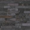 Vliesové tapety na stenu IMPOL 35582-5 Wood and Stone 2, obkladový kameň štiepaná bridlica sivo-čierna, rozmer 10,05 m x 0,53 m, A.S.Création