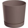 Prosperplast Kvetináč TUBO P s miskou 14,8cm marsala