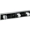 Hansgrohe 15355600 RAINSELECT Podomietková termostat. sprch. batéri,2 funkcie,čierna/chróm HG 15355600