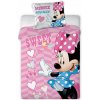 Faro · Obliečky do detskej postieľky Minnie Mouse - Disney - 100% bavlna - 40x60 cm + 100x135 cm