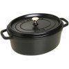 Staub Oval Cocotte 40509-319-0 Kastról s pokrievkou 31 cm čierna