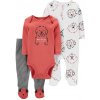 CARTER'S Set 3dielny body dl. rukáv, overal, polodupačky Red Dog chlapec LBB NB/ veľ. 56 1N689310_NB
