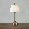 Markslöjd Stolová lampa Oxford, mosadzná farba, výška 43 cm, kov/textil - 108973
