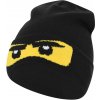 Detská zimná čiapka LEGO® kidswear, LWANTHONY 710 HAT čierna,žltá 50/52